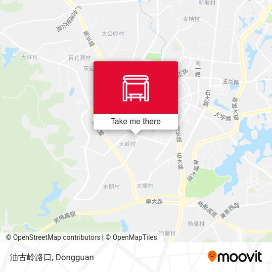 油古岭路口 map