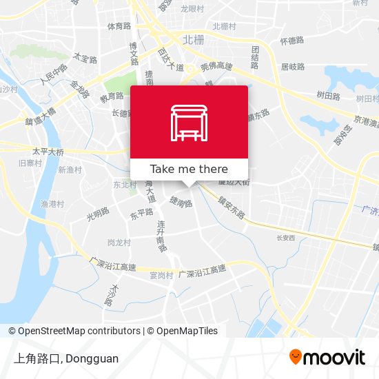 上角路口 map