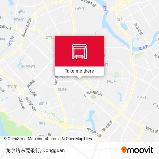 龙泉路东莞银行 map