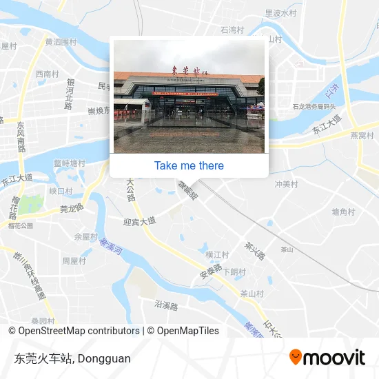 东莞火车站 map