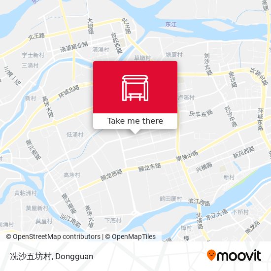 冼沙五坊村 map