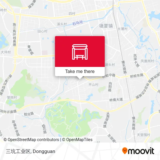 三坑工业区 map