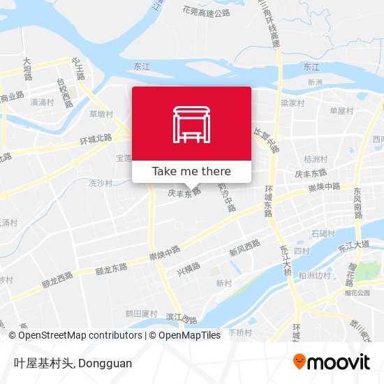 叶屋基村头 map