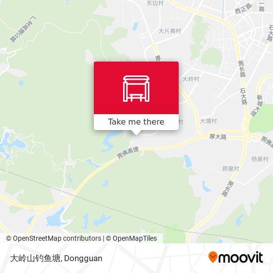 大岭山钓鱼塘 map