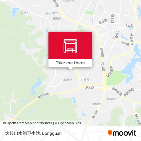 大岭山水朗卫生站 map