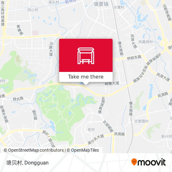 塘贝村 map