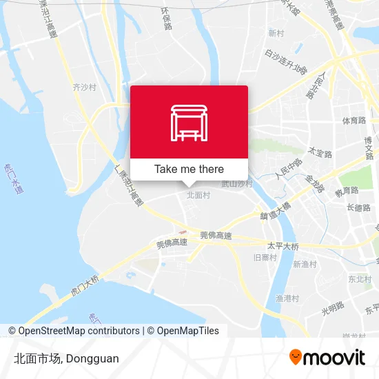北面市场 map