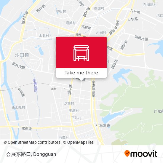 会展东路口 map