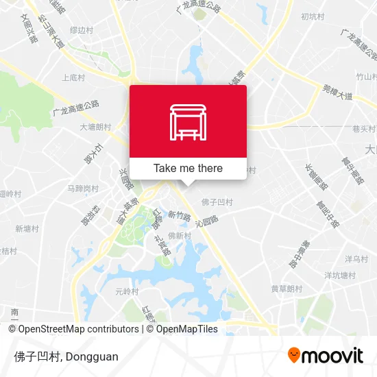 佛子凹村 map