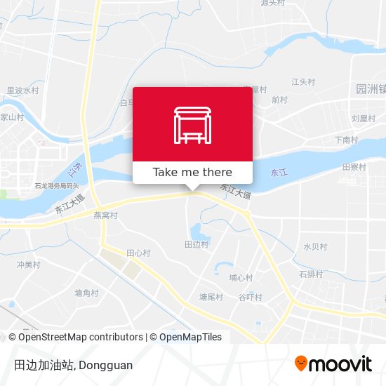 田边加油站 map