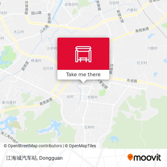 江海城汽车站 map