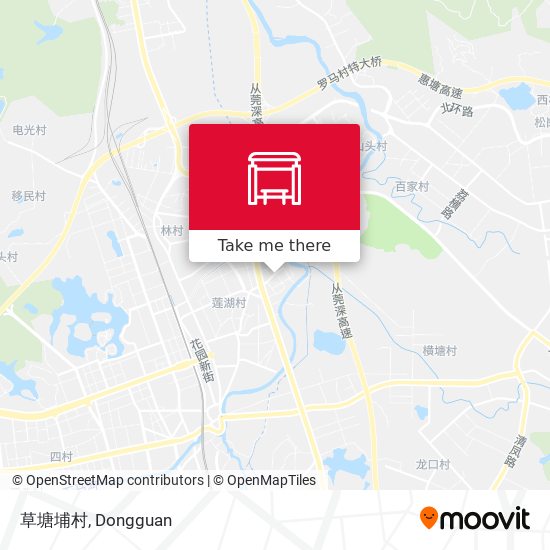 草塘埔村 map