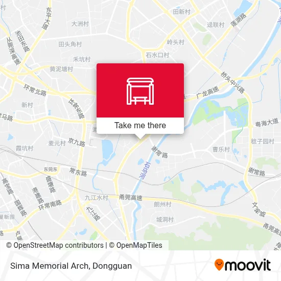 Sima Memorial Arch map