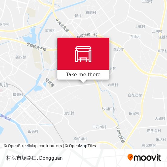 村头市场路口 map