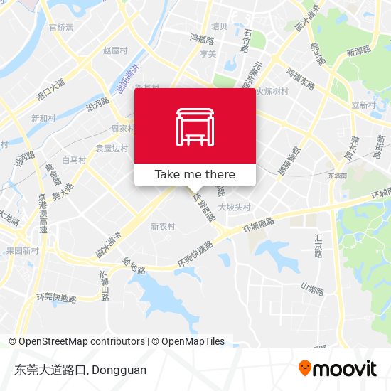 东莞大道路口 map