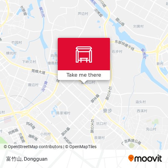 富竹山 map