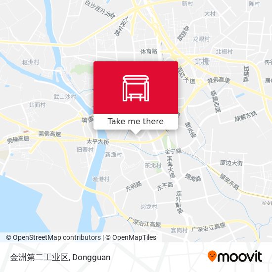 金洲第二工业区 map