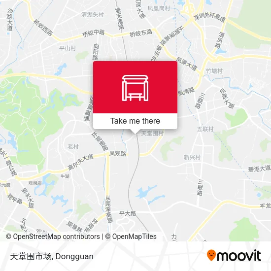 天堂围市场 map