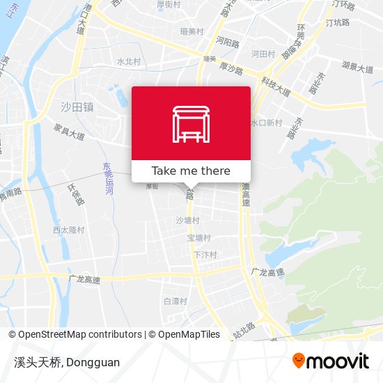 溪头天桥 map