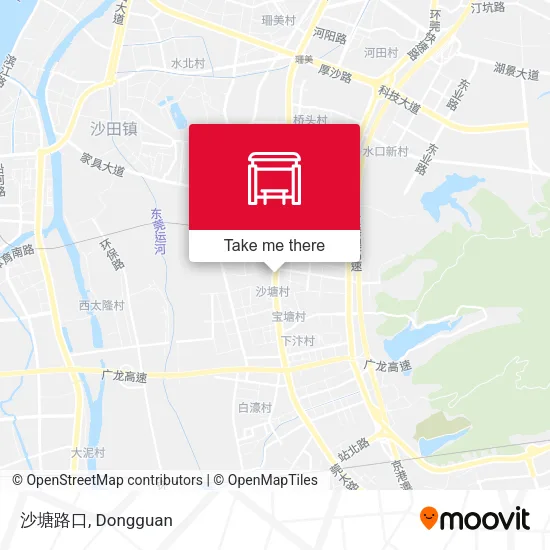沙塘路口 map