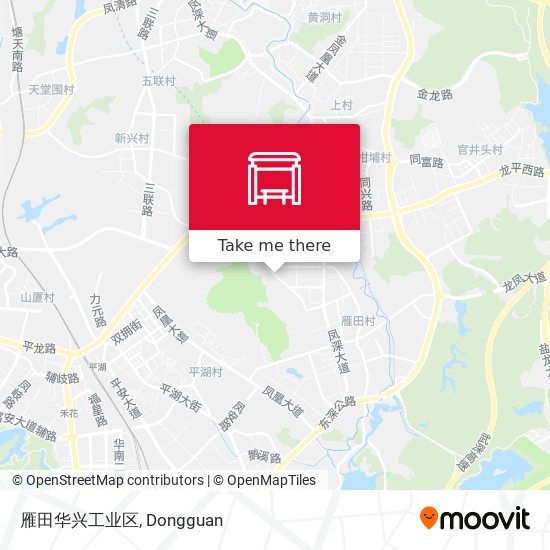 雁田华兴工业区 map
