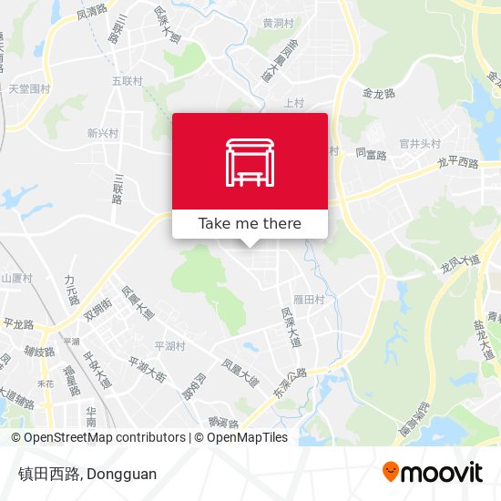 镇田西路 map