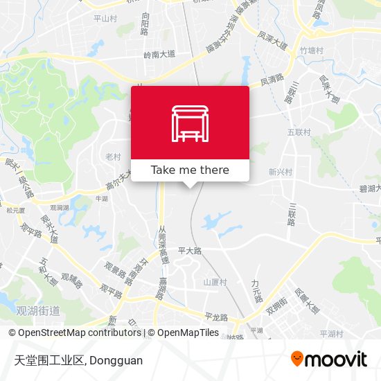 天堂围工业区 map