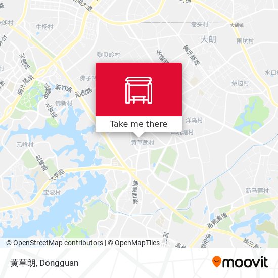 黄草朗 map