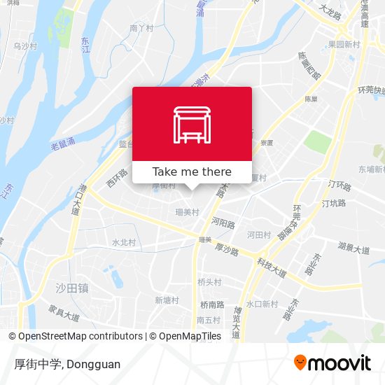 厚街中学 map