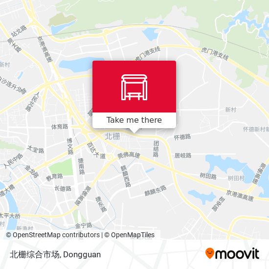 北栅综合市场 map