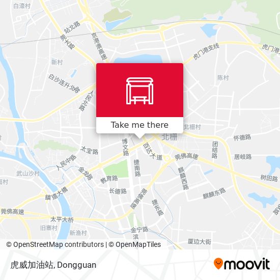 虎威加油站 map