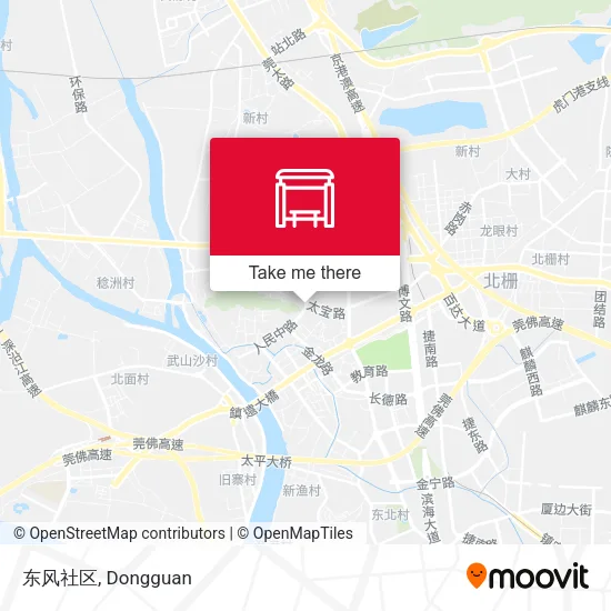 东风社区 map