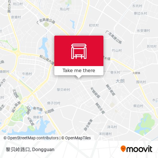 黎贝岭路口 map
