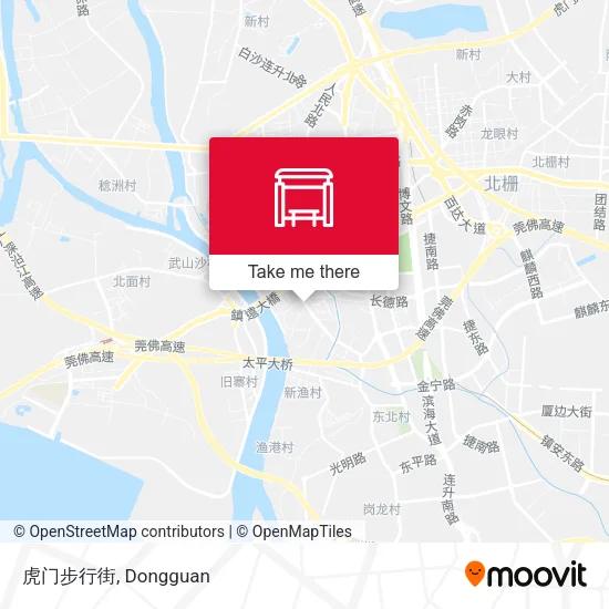 虎门步行街 map