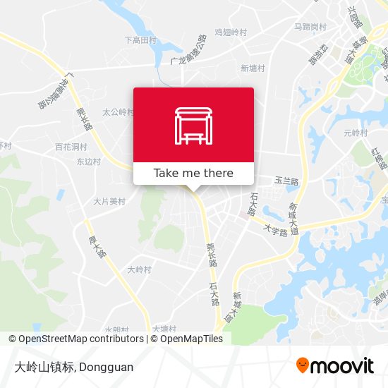 大岭山镇标 map