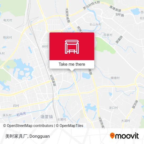 美时家具厂 map