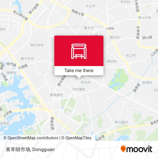 黄草朗市场 map