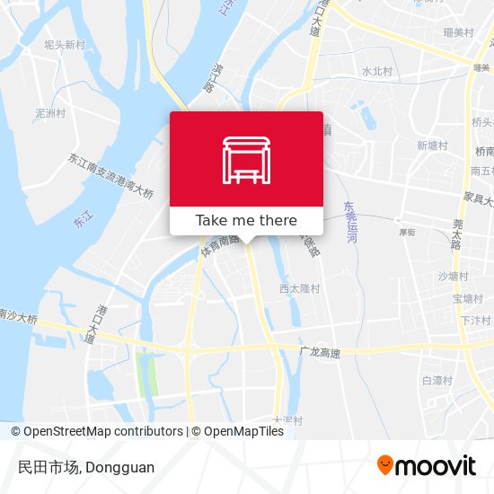 民田市场 map