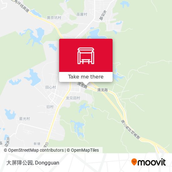 大屏障公园 map