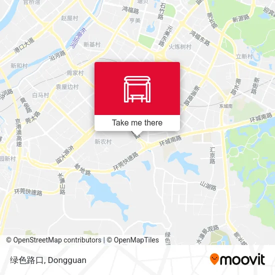 绿色路口 map