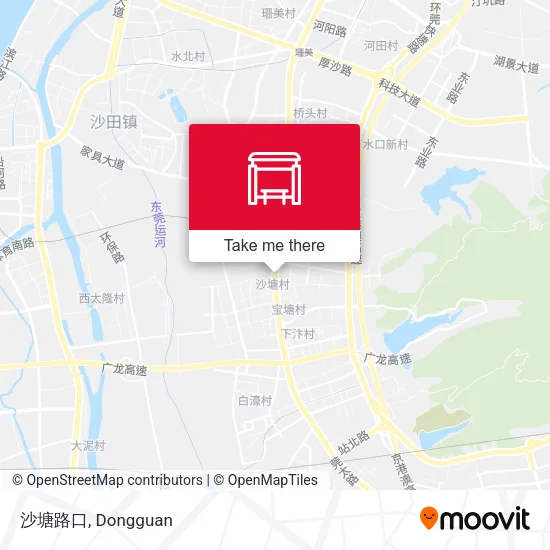 沙塘路口 map
