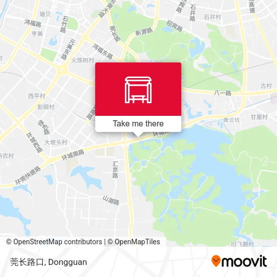 莞长路口 map