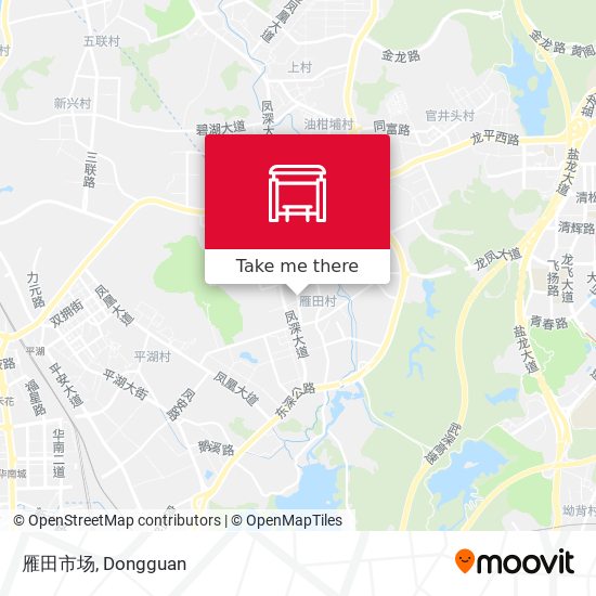 雁田市场 map