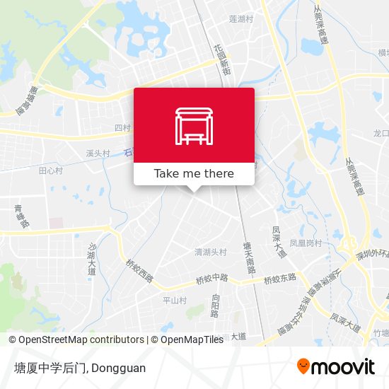 塘厦中学后门 map