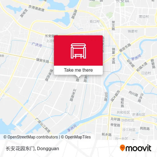 长安花园东门 map