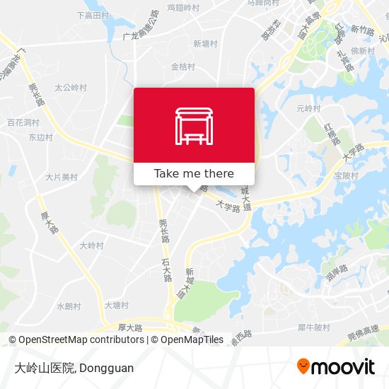 大岭山医院 map