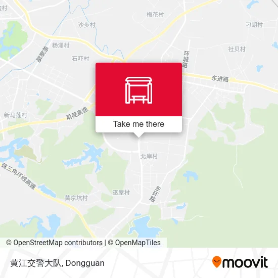 黄江交警大队 map
