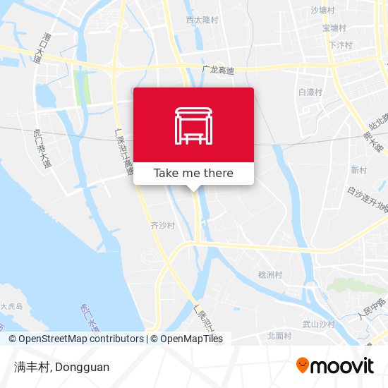 满丰村 map