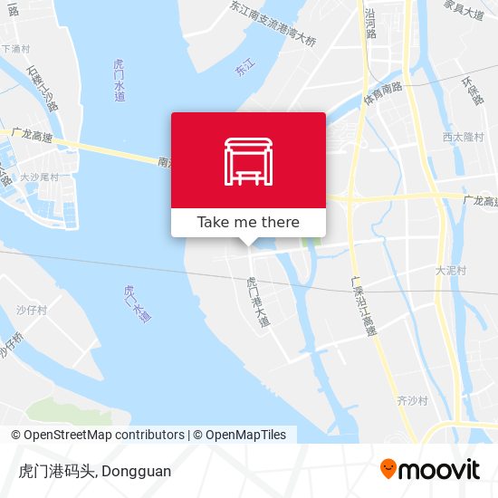 虎门港码头 map