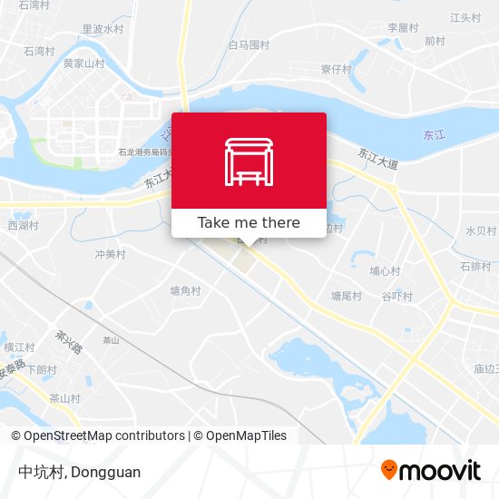 中坑村 map